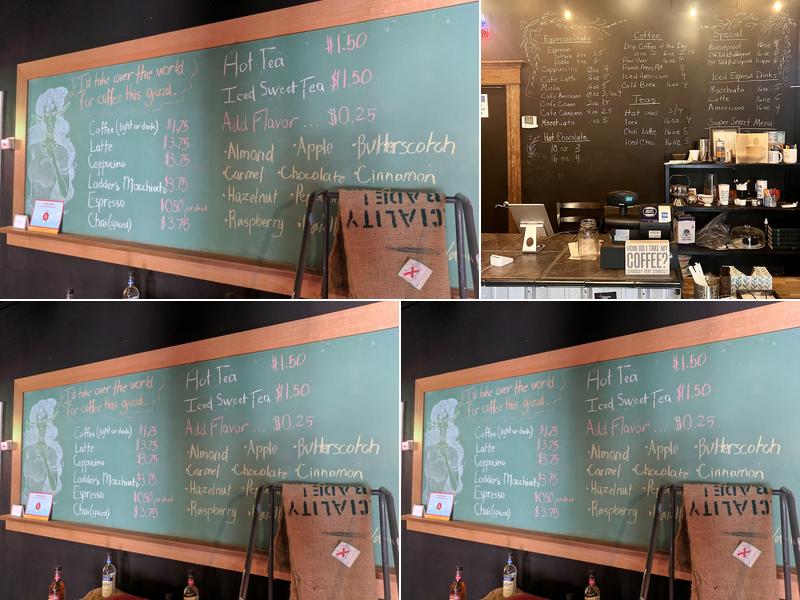 Ladders Coffee Bar Menu