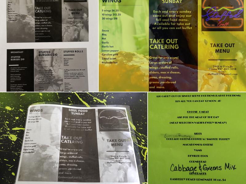 StuffedEnuff (Chef B) Menu