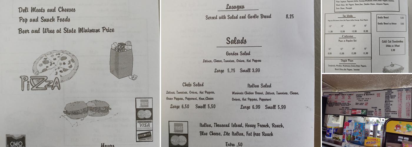 D&N Market and Pizza Menu