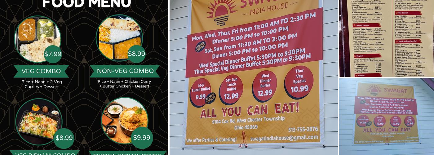 Swagat India House Menu