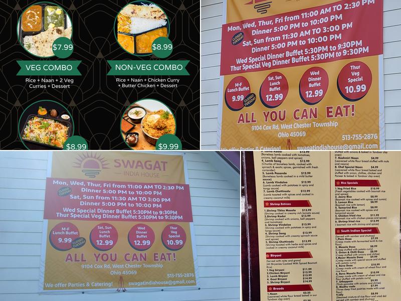 Swagat India House Menu