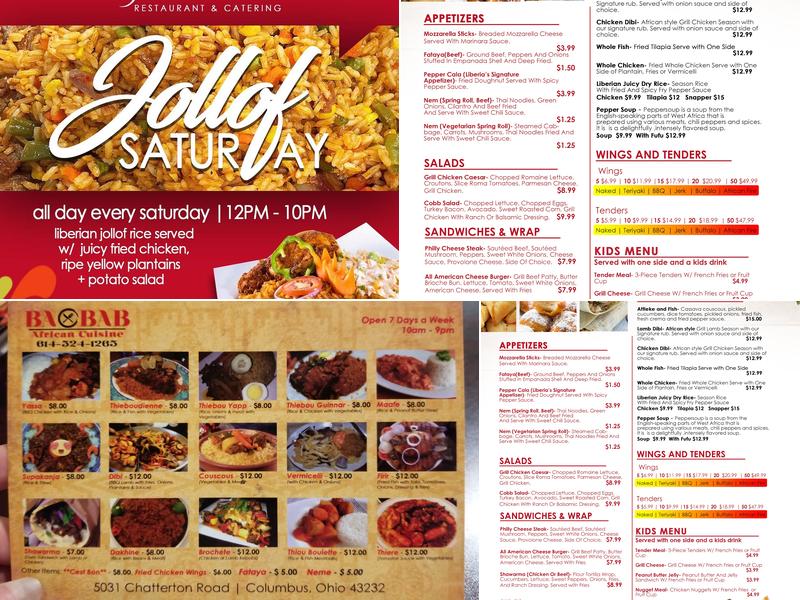 Savor Bar & Grill Menu