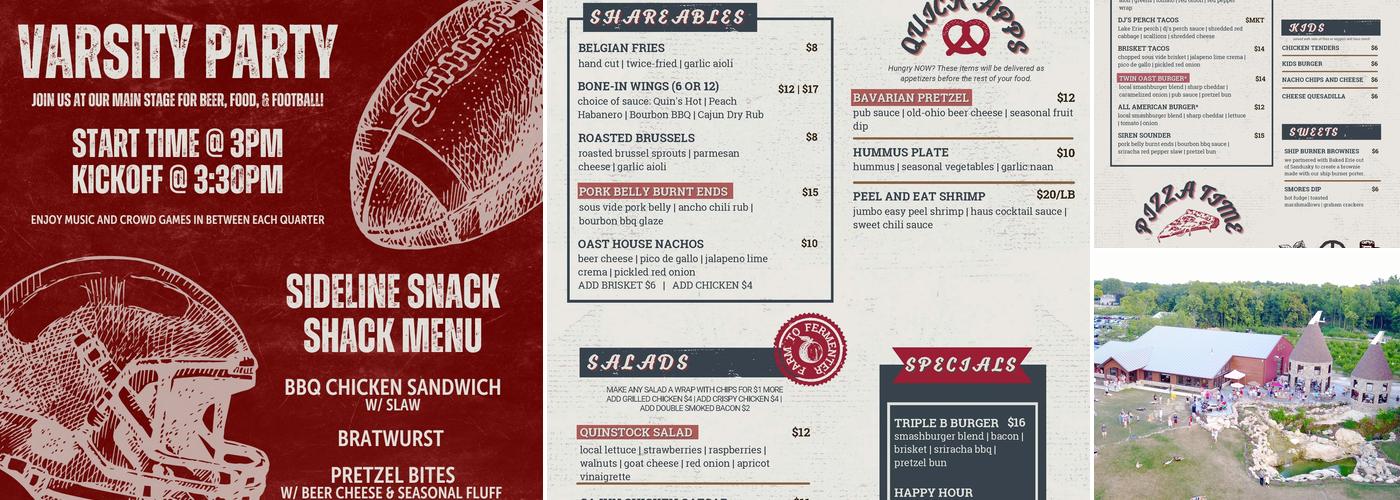 Twin Oast Brewing Menu