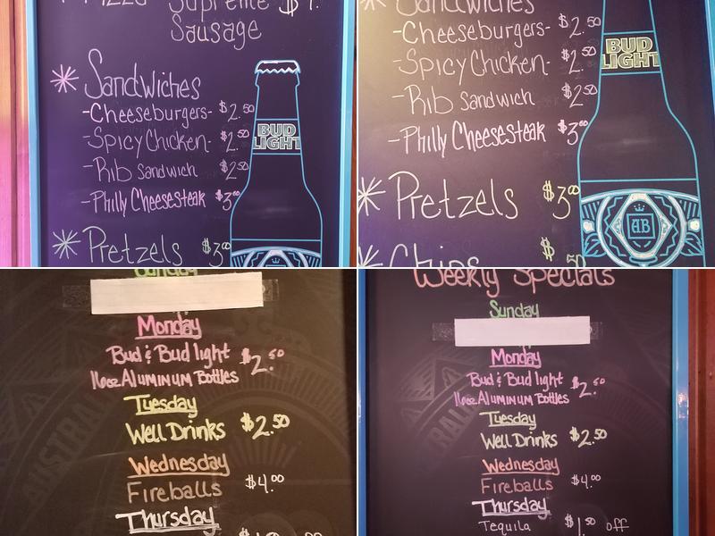 Brewski Barrel Menu