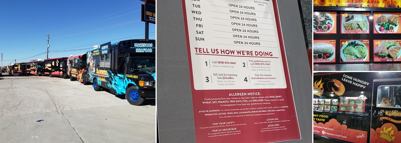 El Ranchero Food Trucks Menu