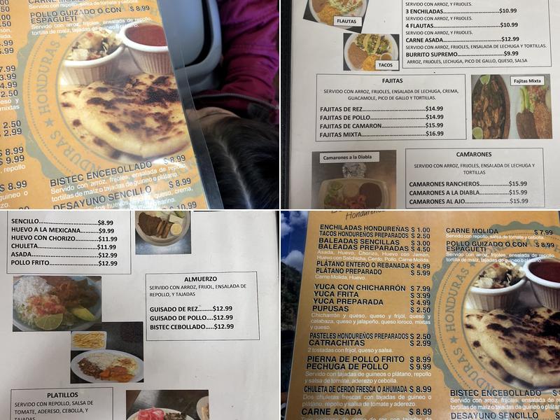 Las Tres Fronteras Menu