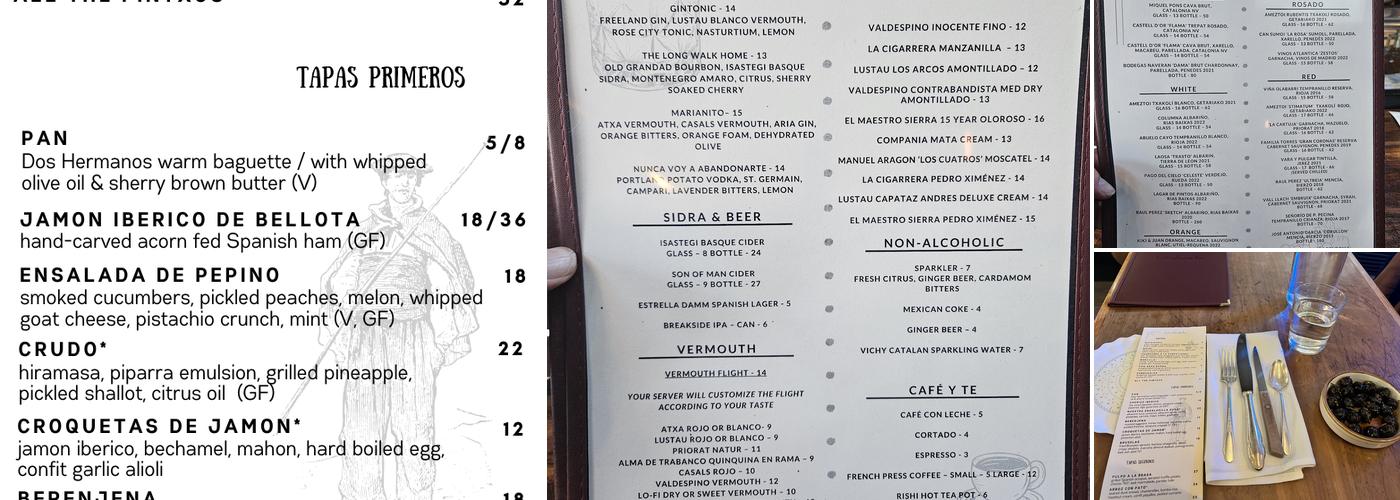 Urdaneta Menu