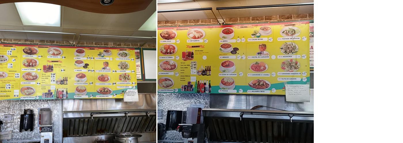 Taco Salsa Authentic Mexican Food Menu