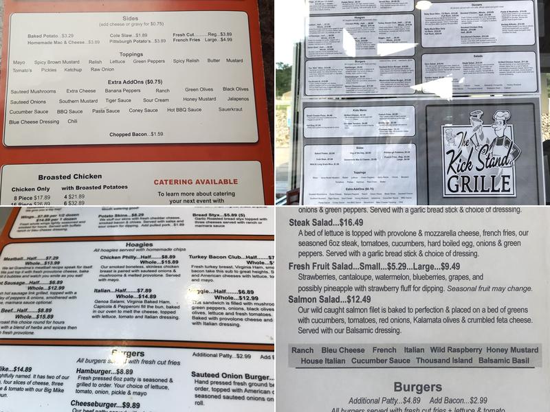 The Kick Stand Grille Menu