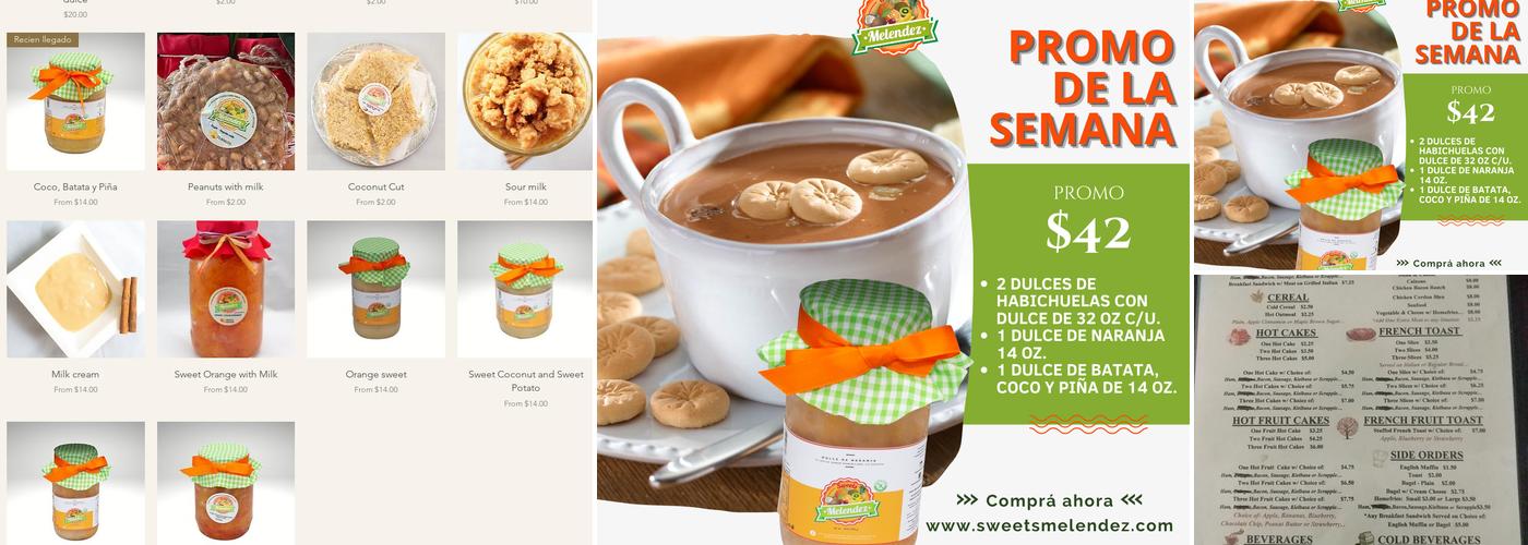 Sweets Melendez Menu