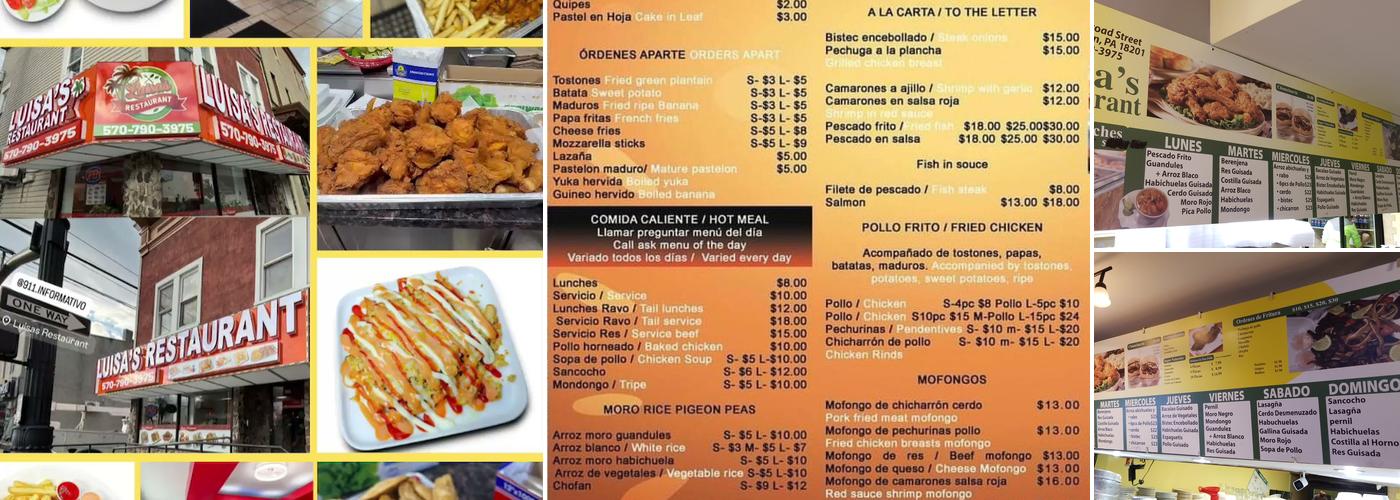 Luisa Restaurant Menu