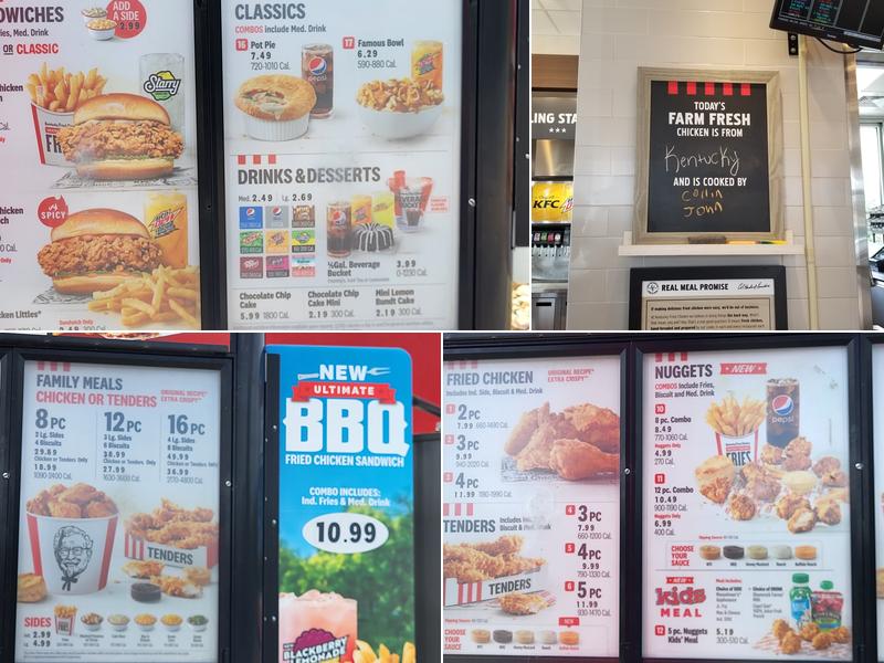 KFC Menu