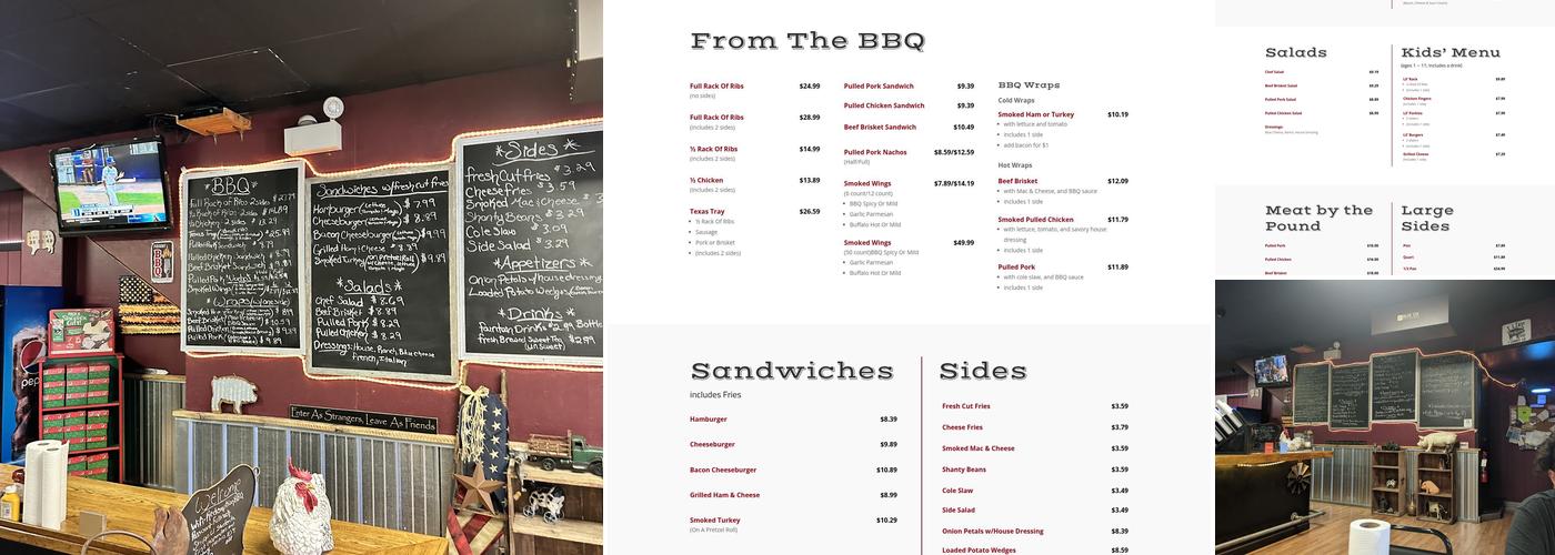 Redemption BBQ Menu