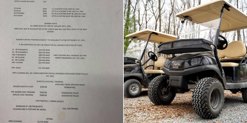 Wing Pointe Preserve Menu