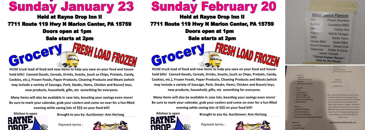 Rayne Drop Inn II Menu