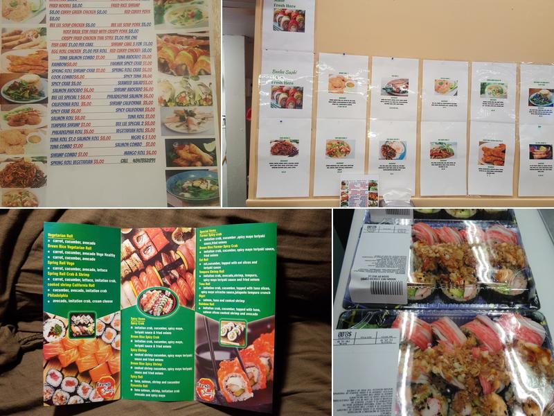 Nay's Sushi Menu