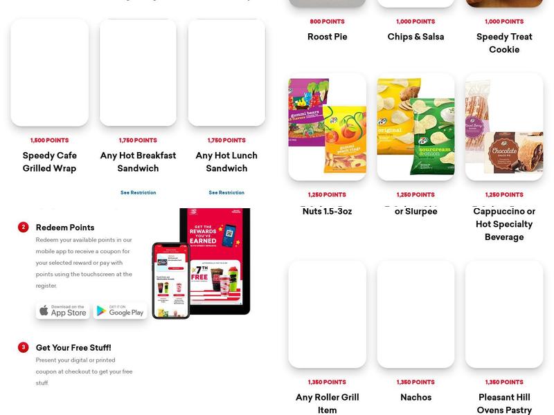 Speedway Menu