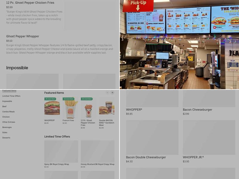 Burger King Menu