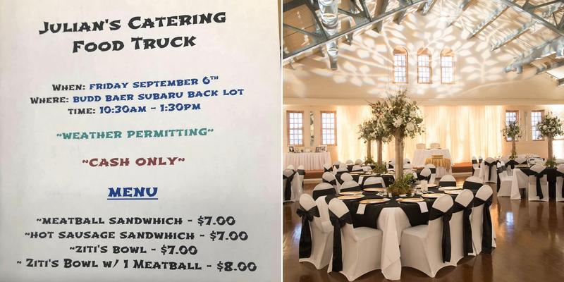 Julian's Catering & Banquet Facility Menu