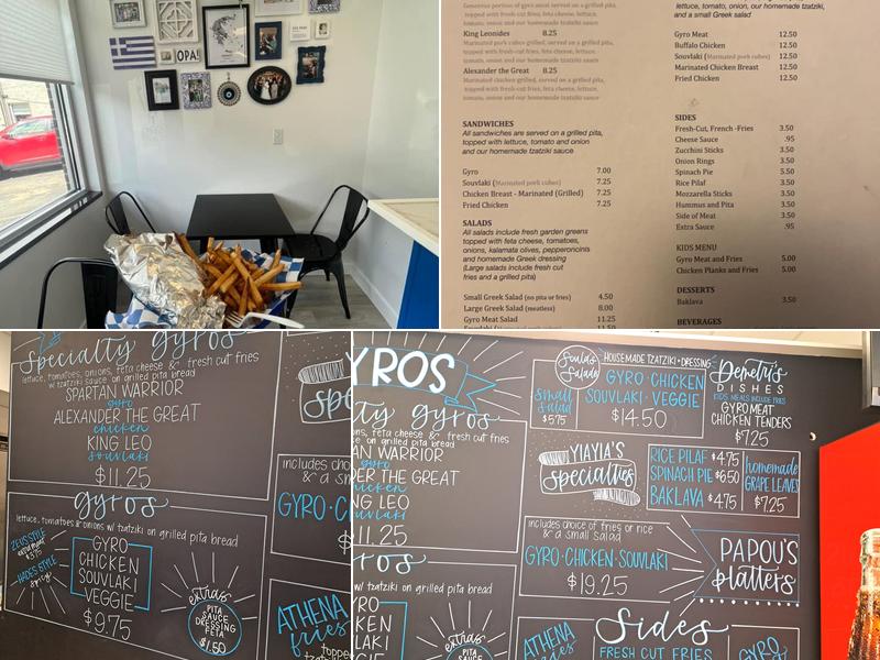 Sparta Gyros Menu