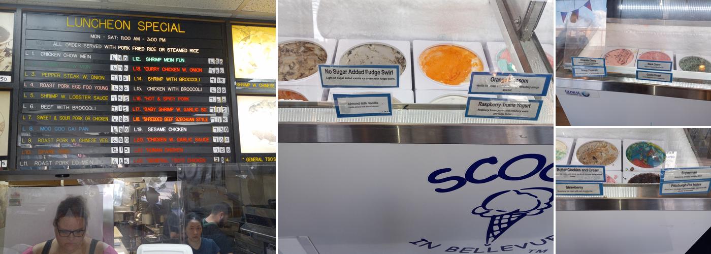 Scoops In Bellevue Menu