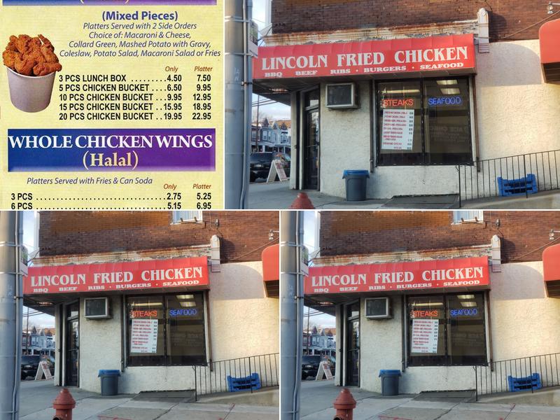 Lincoln Fried Chicken Menu