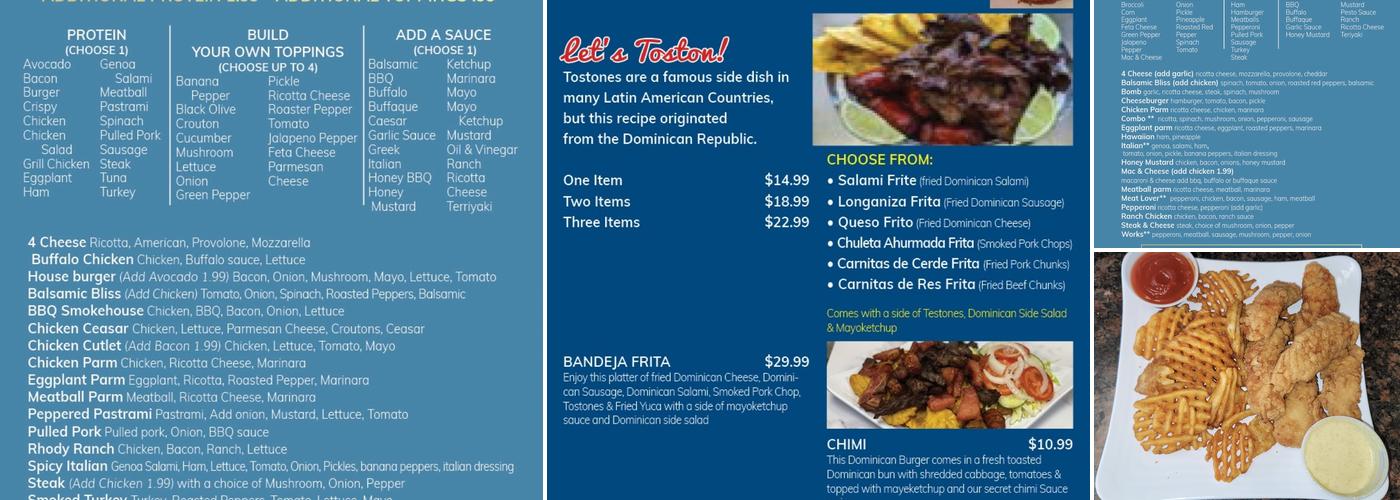 The Rhode House & El Macuto DominicanRestaurant Menu