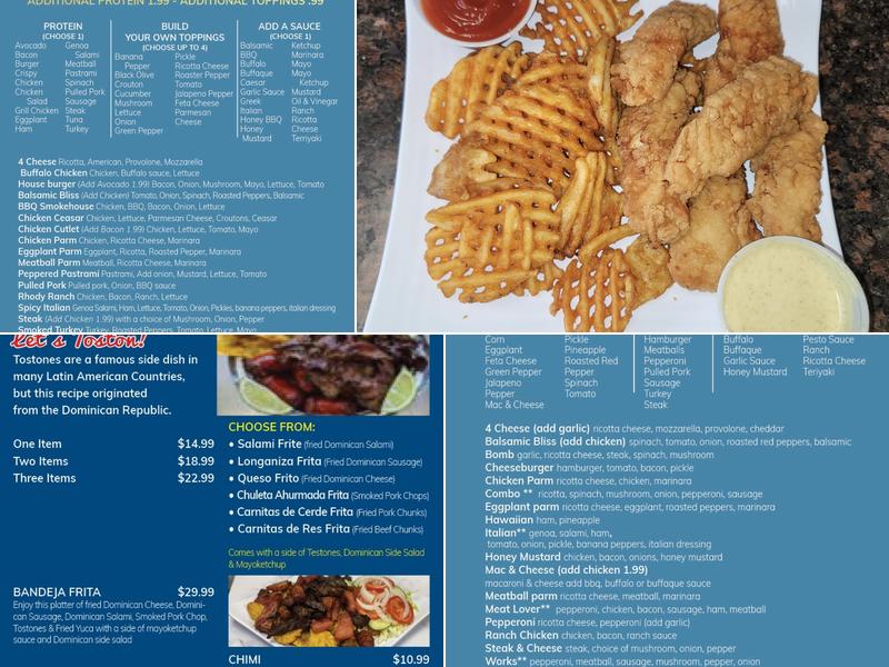 The Rhode House & El Macuto DominicanRestaurant Menu
