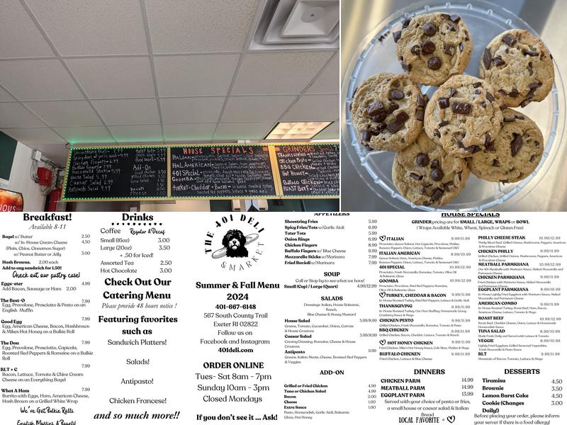 401 Deli Menu