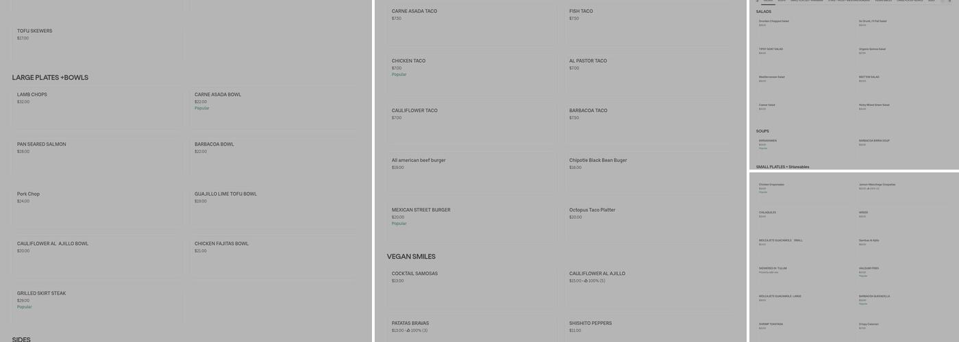 Little Drunken Chef Menu