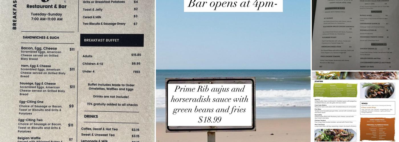 RJ's Restaurant & Bar Menu