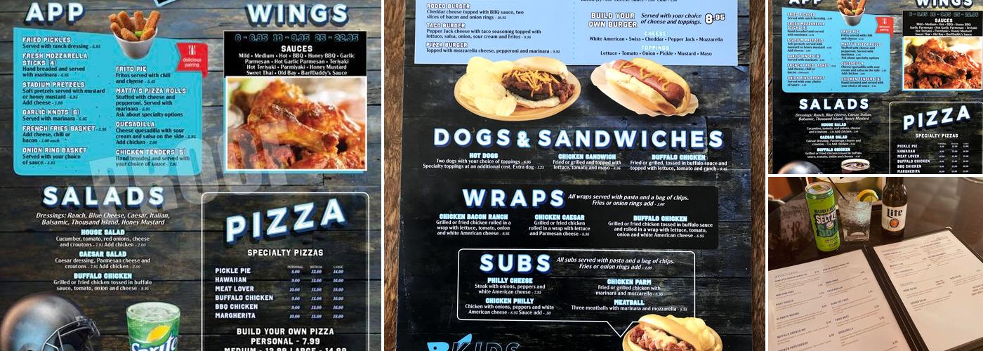 Barfield’s Bar & Grille Menu