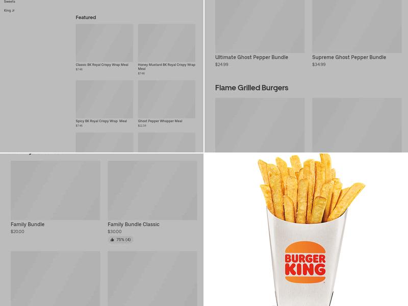 Burger King Menu
