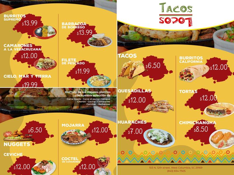 Tacos Locos and Grill Menu