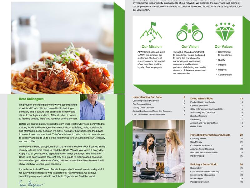 TreeHouse Foods Columbia / American Italian Pasta Co Menu