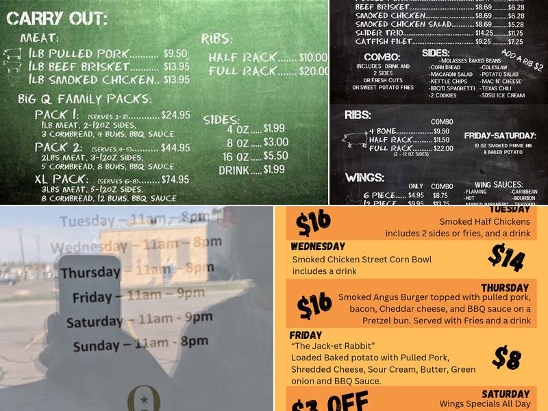 Backyard BBQ Menu