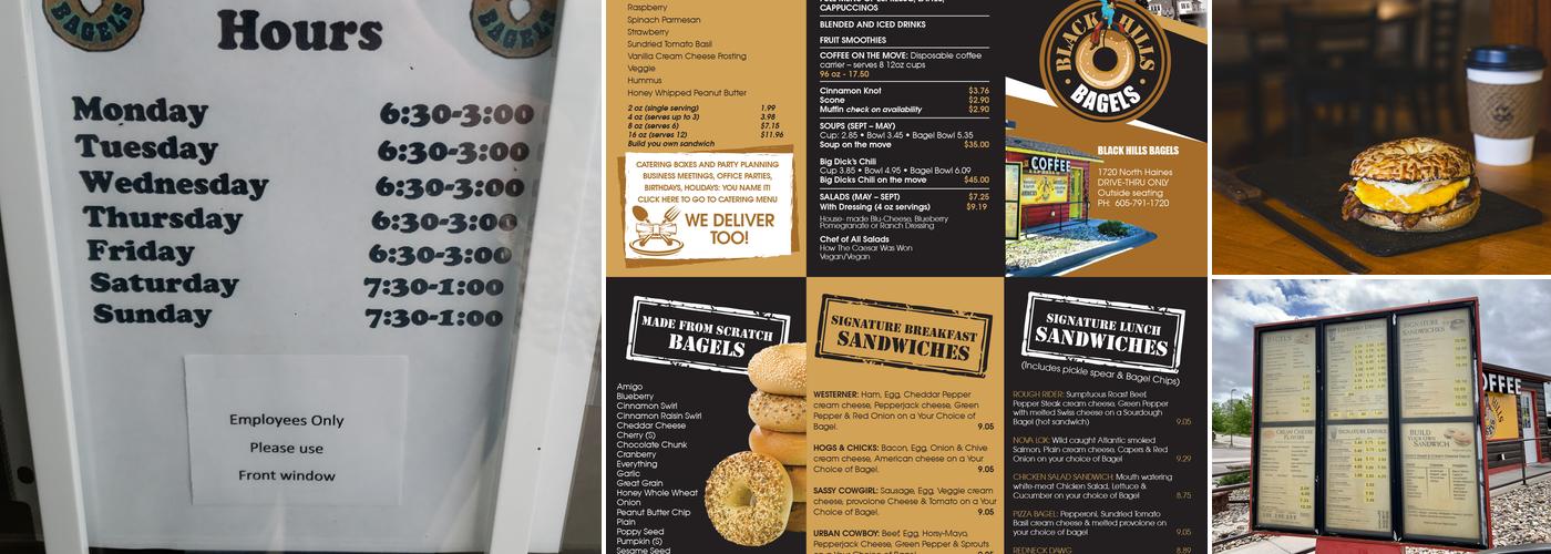 Black Hills Bagels Menu