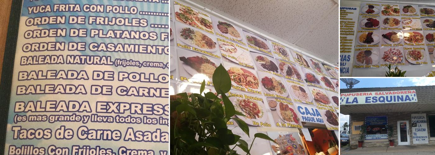 Pupuseria La Esquina Menu