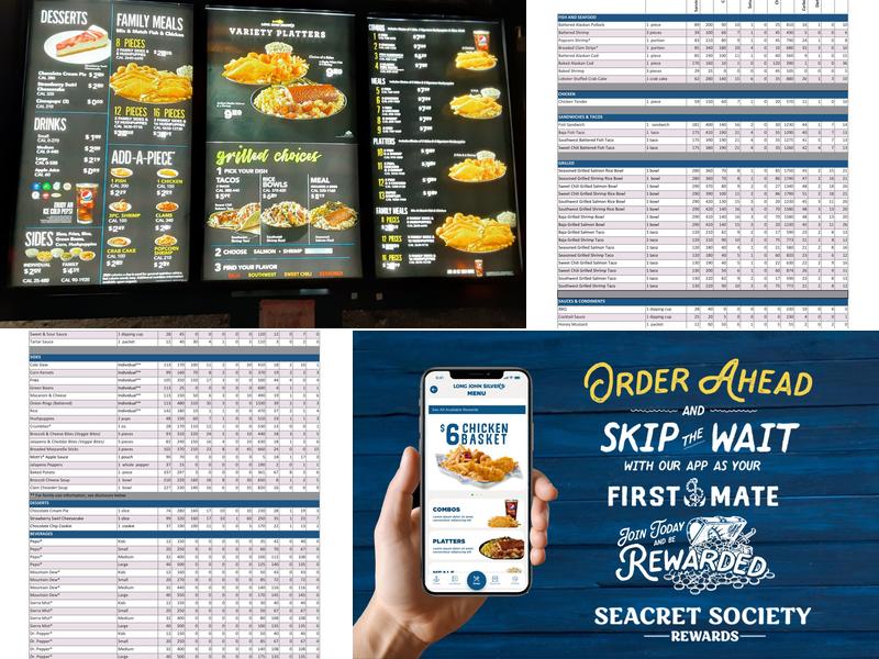 Long John Silver's Menu