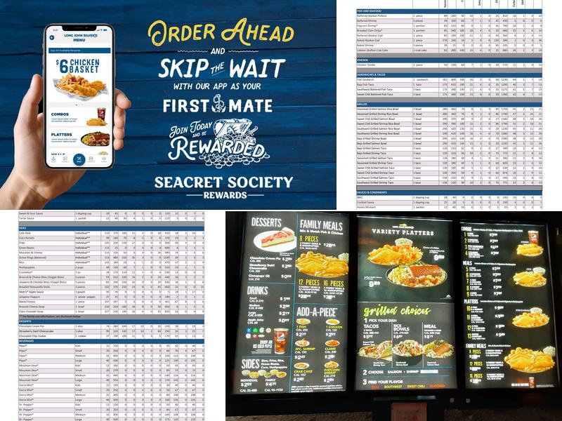 Long John Silver's Menu