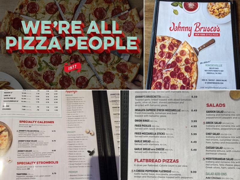 Johnny Brusco's New York Style Pizza Menu