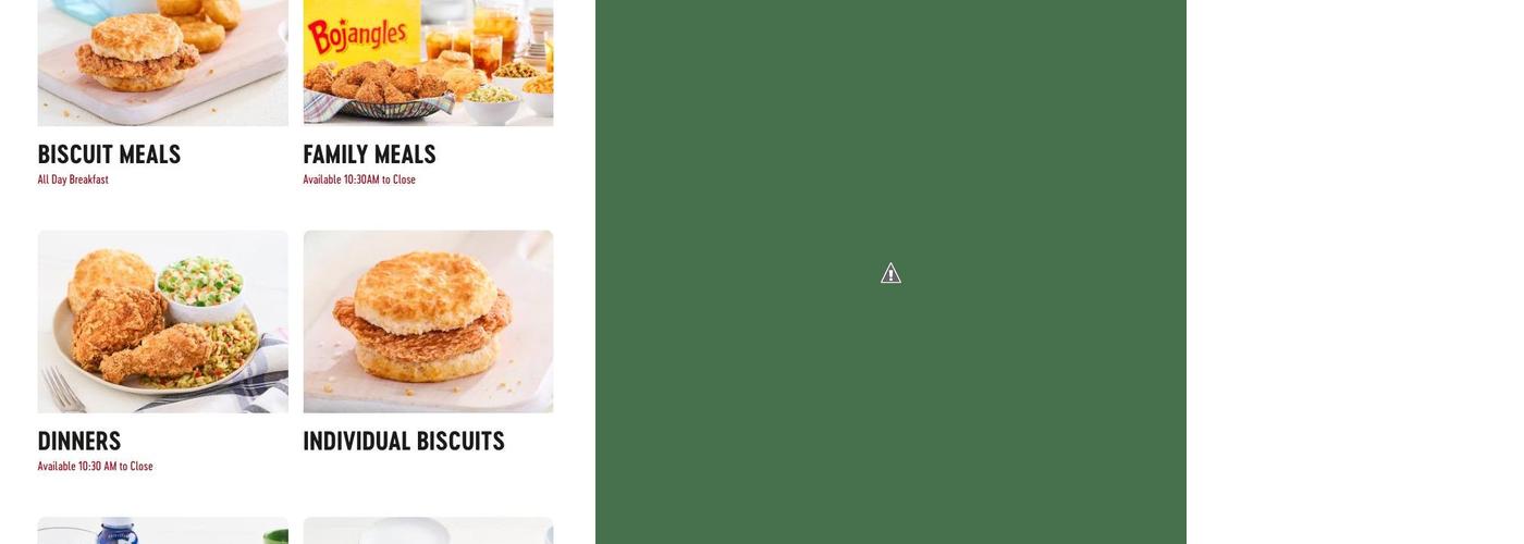 Bojangles Menu