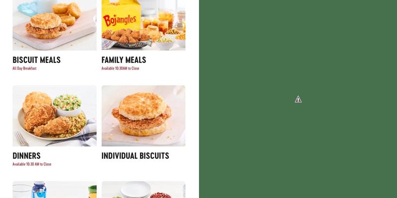 Bojangles Menu