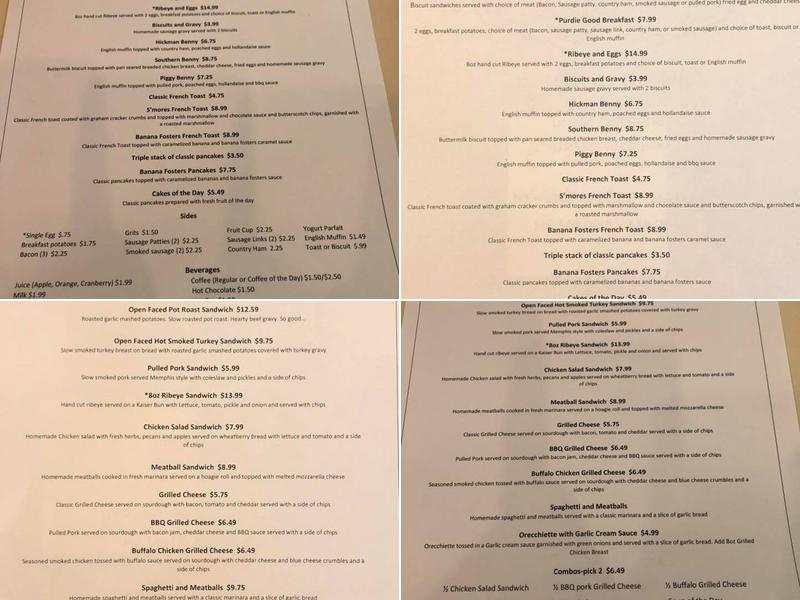 Purdie's Catering & Events Menu