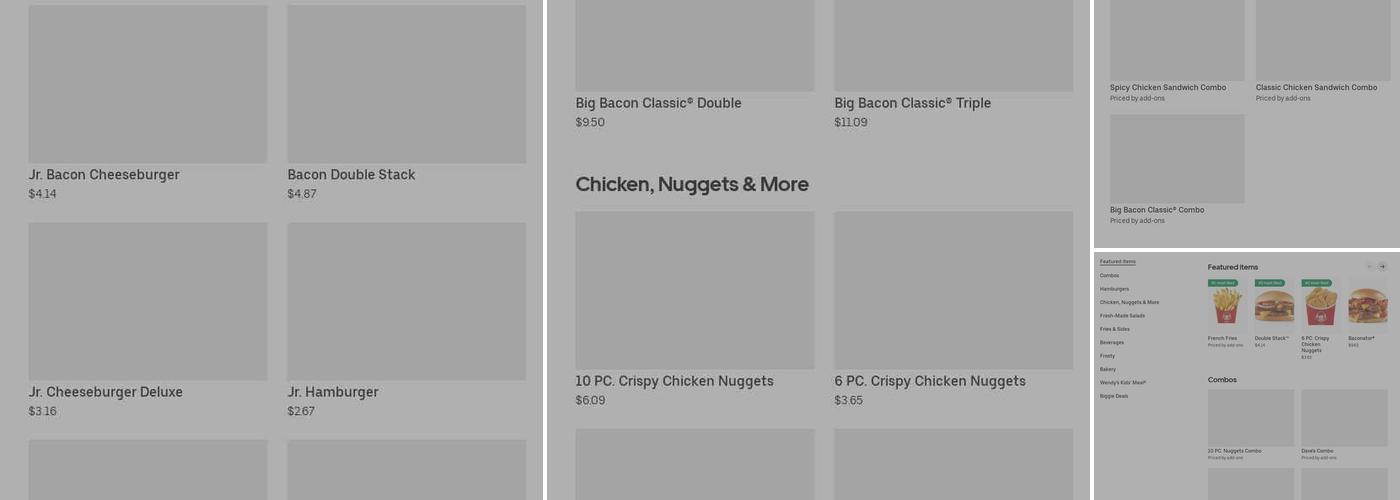 Wendy's Menu