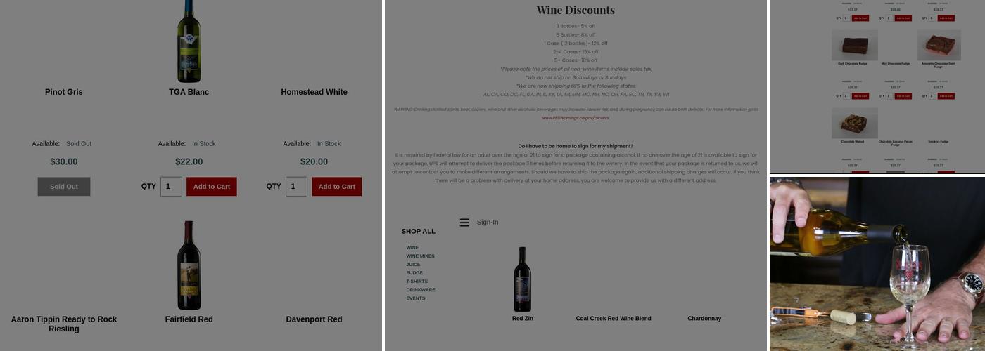 Stonehaus Winery Menu