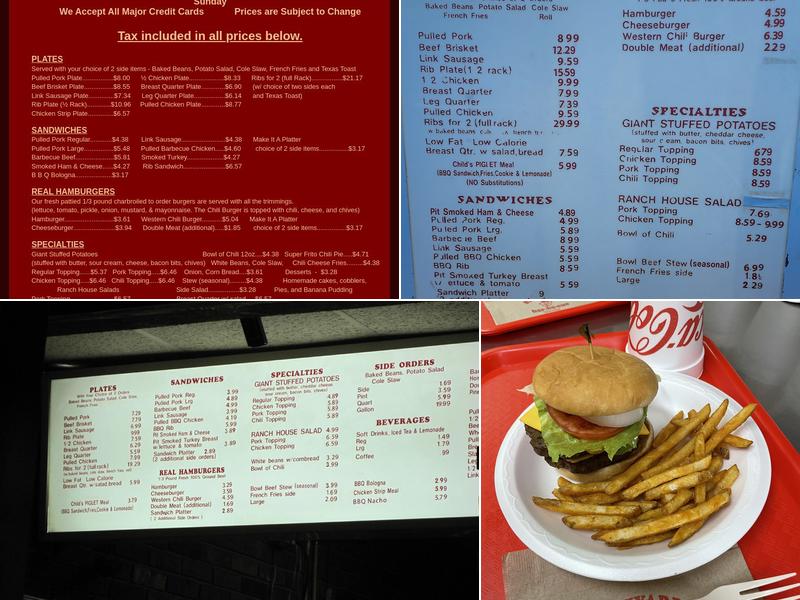 Backyard Bar-Be-Cue Menu