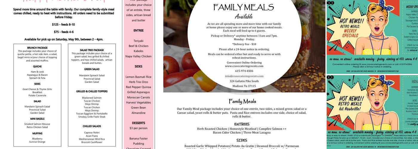 Crave Menu