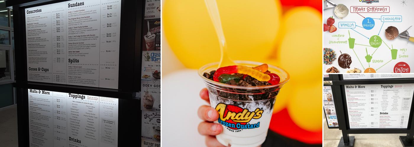 Andy's Frozen Custard Menu