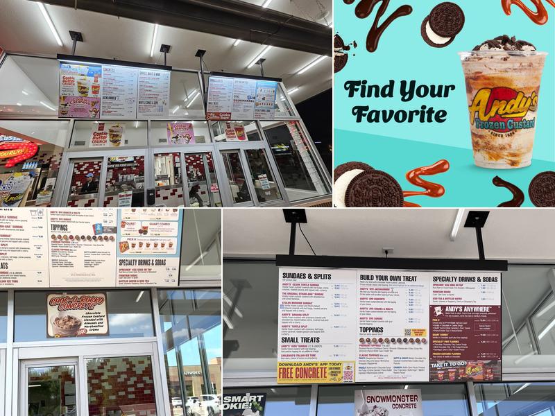 Andy's Frozen Custard Menu